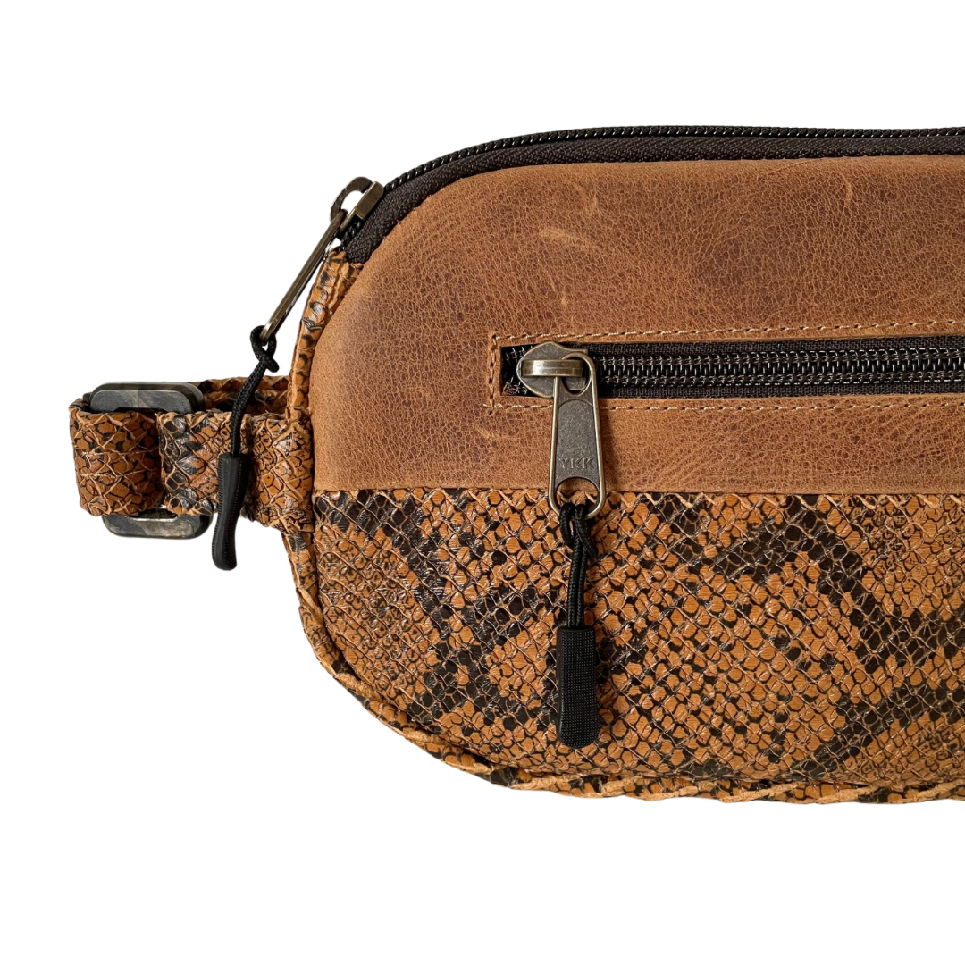 El Pinacate Repurposed Leather & Recycled Plastic Banana Bag